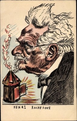 Artist Postcard Henri Rochefort, Cartoon - 3388967