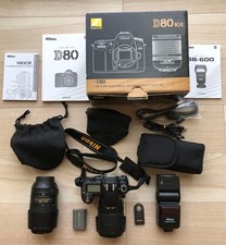 Nikon D80 Digital SLR Camera with 55-300mm Lens and SB-600 Speedlight