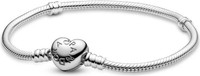 Pandora Armband 16Cm, Schlangen-Gliederarmband Mit Herz-Verschluss Zum