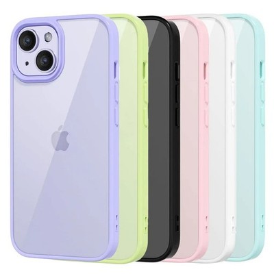 Stoßfeste durchsichtige Handyhülle Silikon Bumper für iPhone 16 15 14 13 12 11 Pro Max