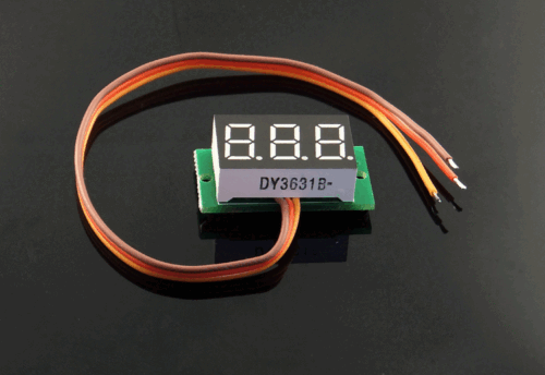 Mini DC0-100V Digital Verde Panel Voltímetro Voltímetro Scooter Batería PY - Imagen 2 de 3