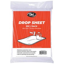 Plastic Drop Sheet | Protective Dust Cover for DIY Home Painting & Decorating
