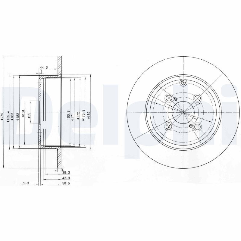 Disques de frein Toyota Corolla 1.4 D usinage haute précision en alliage de fonte renforcée