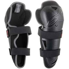 Image of ALPINESTARS BIONIC ACTION KNEE GUARDS YOUTH BLACK PAIR MX MOTOCROSS KNEE PADS