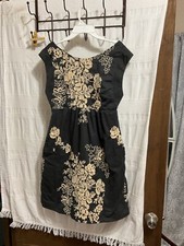 J Crew Shift Dress Womens 2 Embroidered Sleeveless Scoop Neck Inner Liner