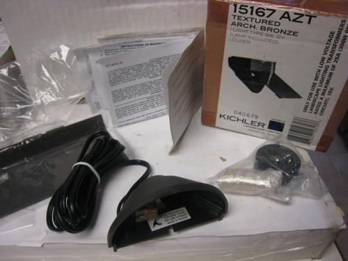 Kichler 15167 AZT Deck Light, 1 light bulb included Bronze color - Picture 1 of 6