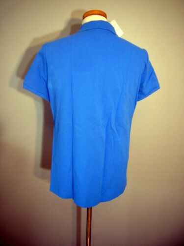 Nautica Women's 3-Button Short Sleeve Breathable 100% Cotton Polo Shirt L BLue - Picture 3 of 5