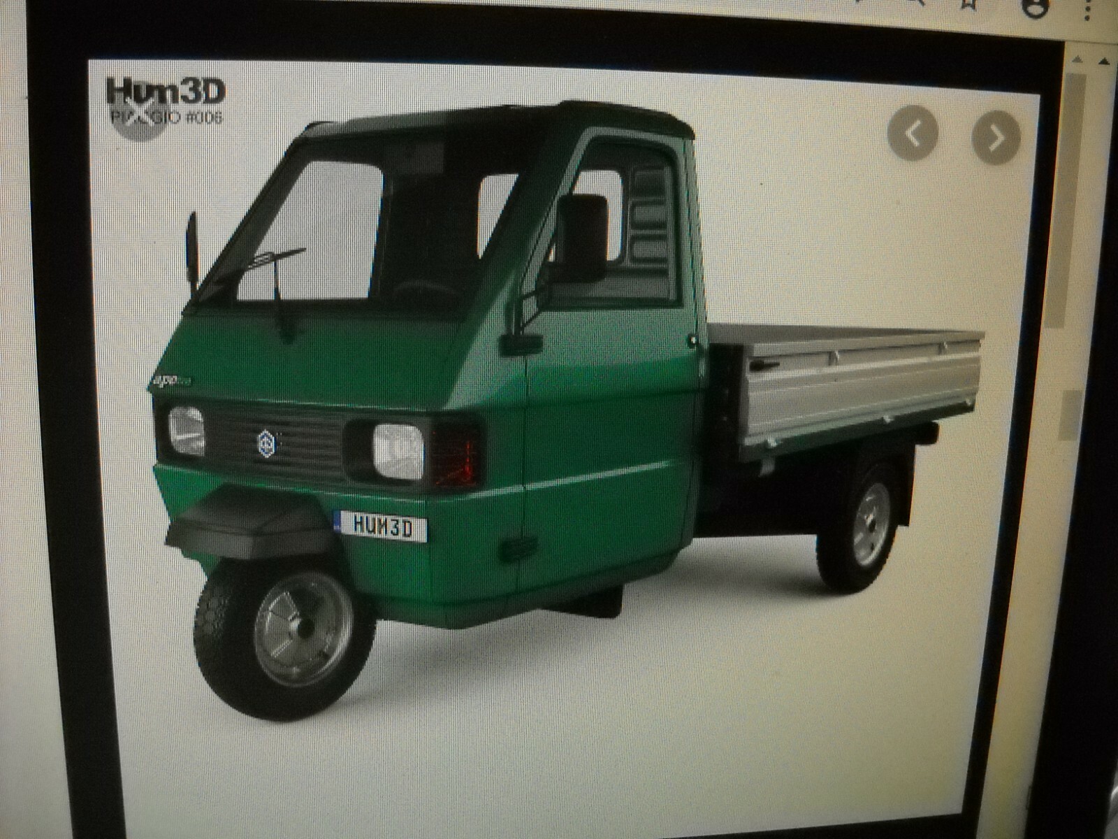 ape piaggio tm 703 con volante