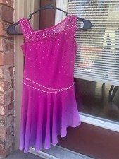 Figure Skating dress With Rhinestones and a shade of colors, used, made in China