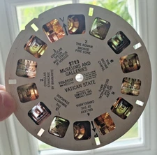 MUSEUMS AND GALLERIES VATICAN STATE 1949 VIEWMASTER REEL 2723 RARE   P771
