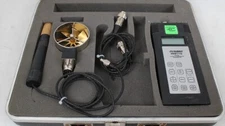 Omega Engineering HHF710 Digital Hygro-Thermometer Anemometer Meter Set
