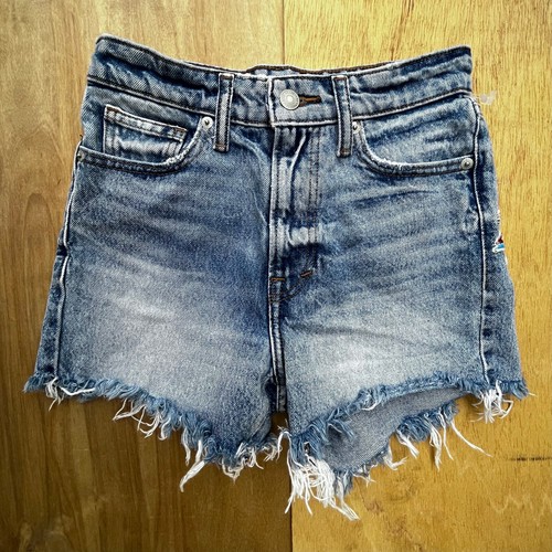 LUCKY BRAND HIGH RISE CUT OFF SHORTS WOMEN’S sz 00/24 Frayed Hem - Picture 4 of 15