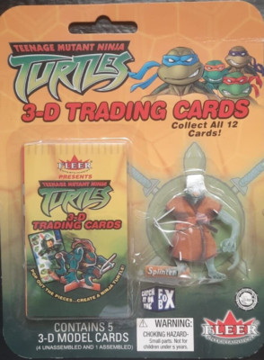 vintage Teenage Mutant Ninja Turtles splinter 3-D trading cards 2003