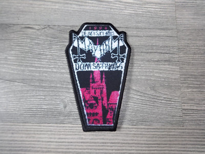 Mayhem Coffin Shape Patch Black Metal Marduk Sargeist Impaled Nazarene xxx