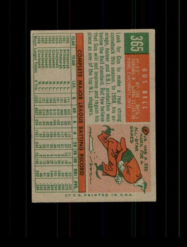 1959 Topps Baseball Card Set-Break #5-506 U-PICK Low Prices Mixed Grades!! - Picture 308 of 406