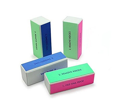 Aisoway Nagelpuffer-Set – 5 Stück, 4-in-1 Polierblock Für Maniküre Zu Hause & Unterwegs