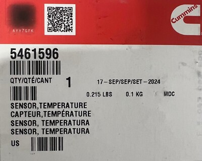 5461596 / 5461596CUM Genuine Cummins EGR Temperature Sensor OEM