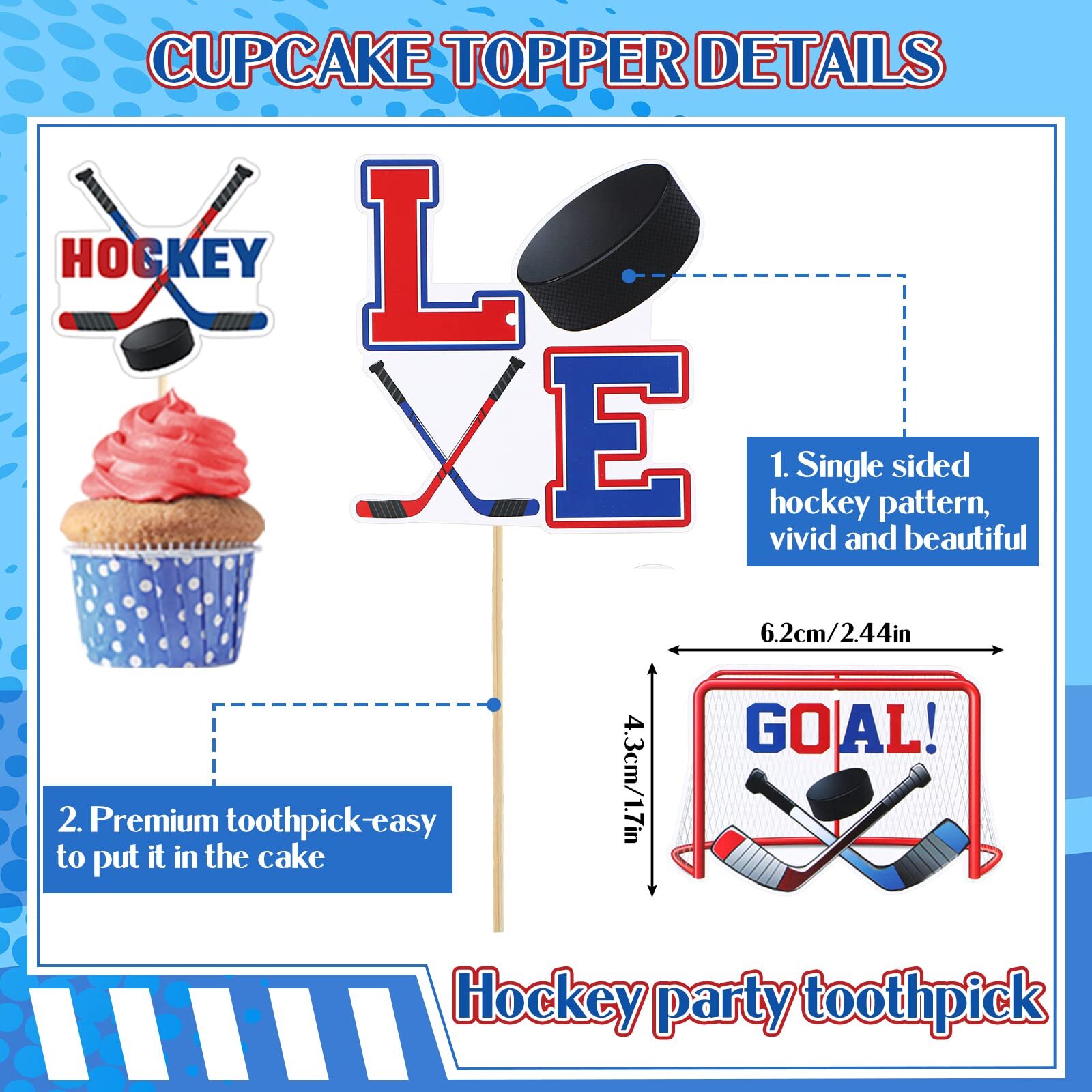 27 Pcs Hockey Birthday Party Supplies Ice Favors Banner... eBay
