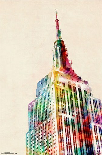 NY EMPIRE STATE BUILDING POSTER Amazing New York Art RARE HOT NEW 22x34