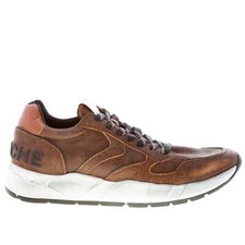 VOILE BLANCHE scarpe uomo Sneaker Arpolh Goat Ring pelle marrone vintage