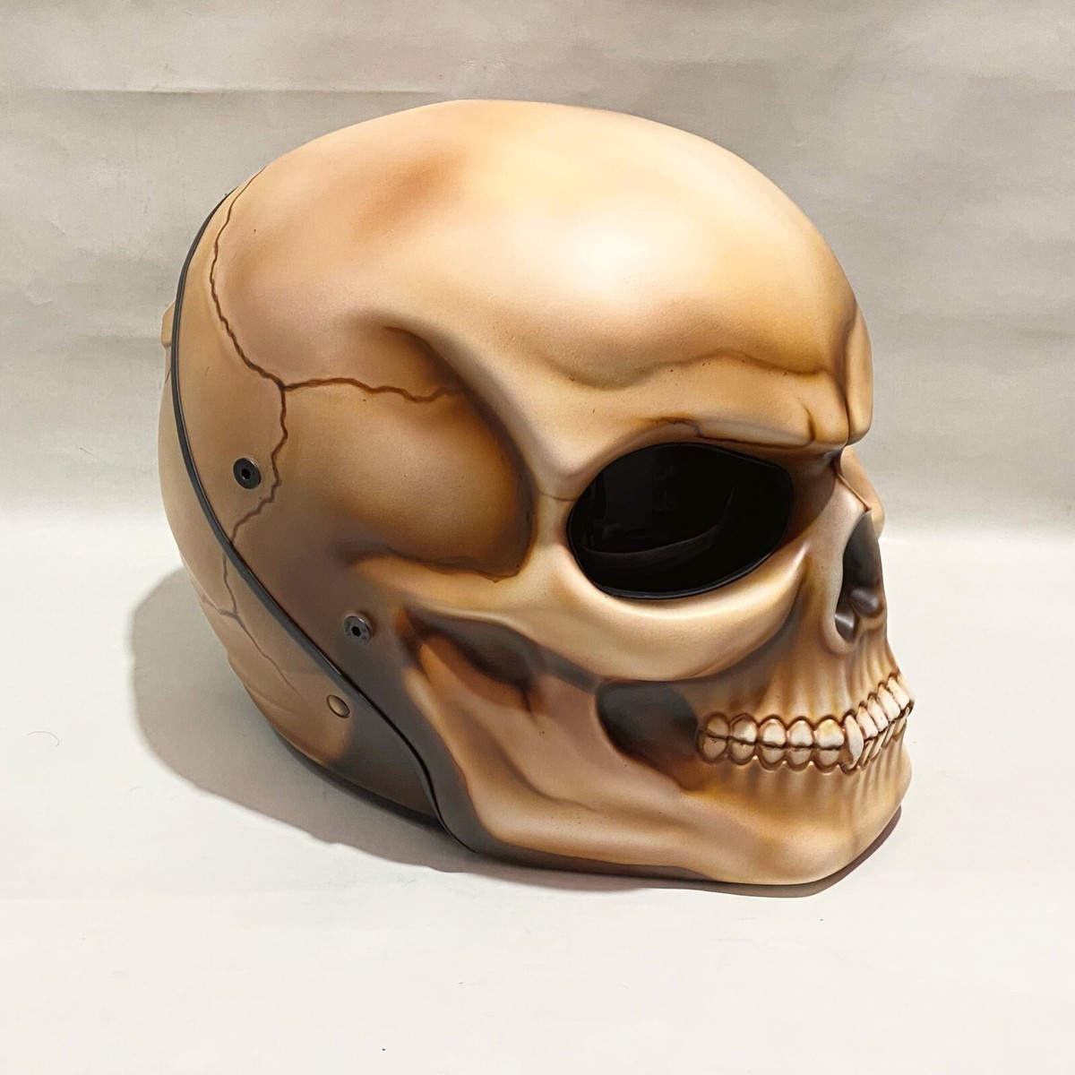 TOP SKULL MOTORCYCLE HELMET CLASSIC STYLE (DOT & ECE