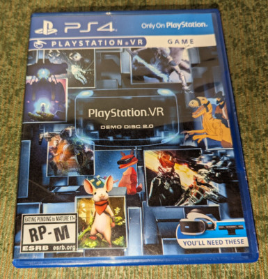 PlayStation VR Demo Disc 2.0 PSVR 2 Sony Virtual Reality PS4 T1