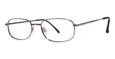 MODERN OPTICAL ICON UNISEX METAL EYEGLASSES 53-19-140 ANT. SILVER WITH SOFT CASE
