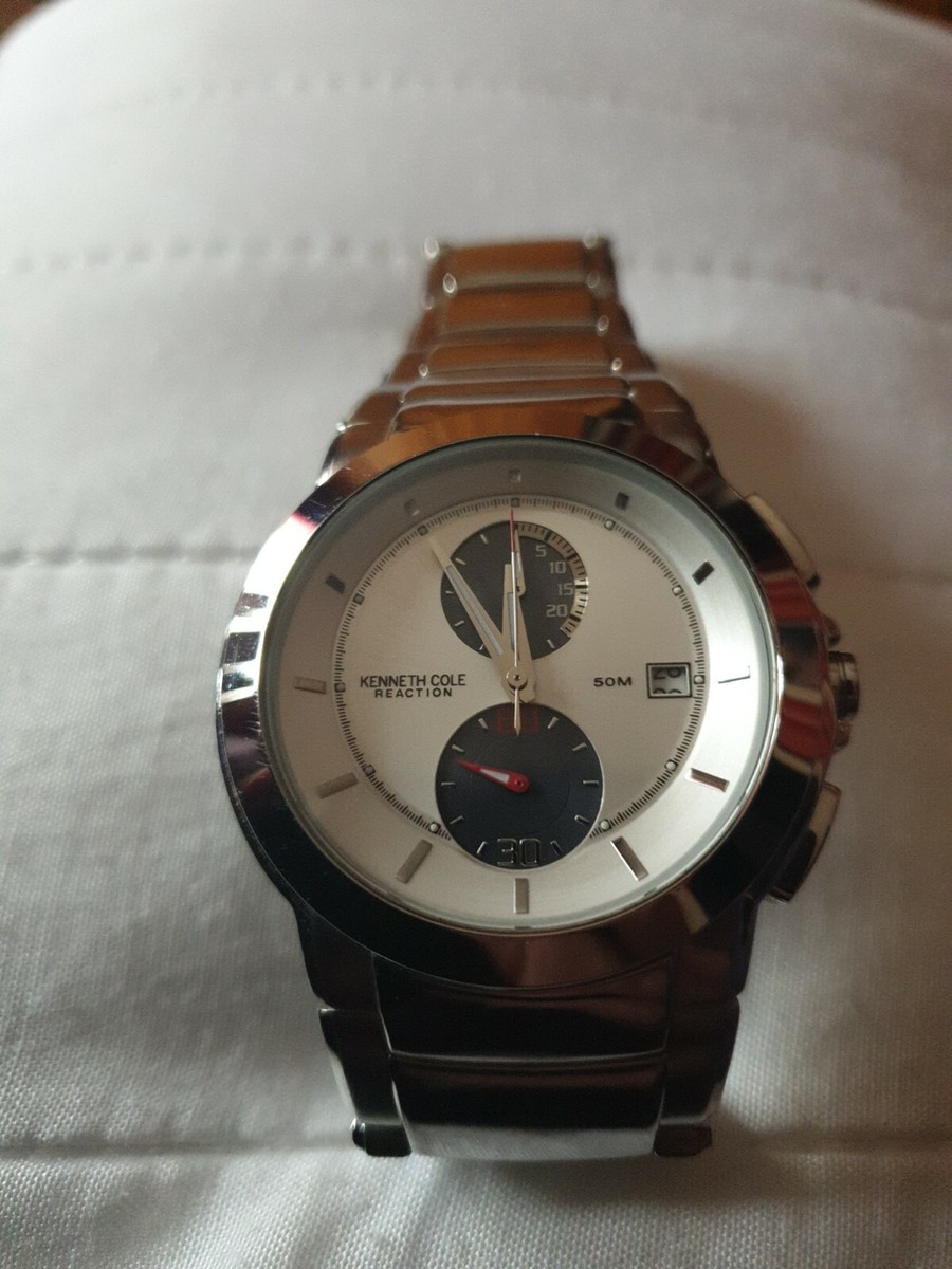Montre Kenneth Cole Reaction KC3668 Homme - Cadran Argenté - Quartz - Occasion