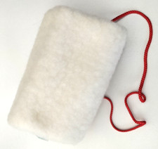 Vintage 1960s Darvi Junior White Faux Fur Fleece Muff Deadstock with Tags