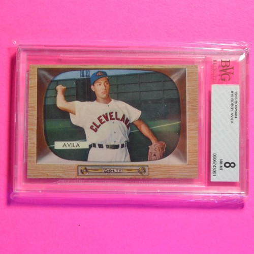 1955 Bowman Bobby Avila #19 card