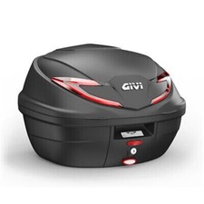 Givi Monolock Topcase 36L V2 Black/Red - Includes Universal Plate (B360N2)