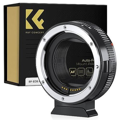 K&F Concept EF auf EOS R Adapter, Autofokus EF EF-S Objektiv auf RF Mount Adapter
