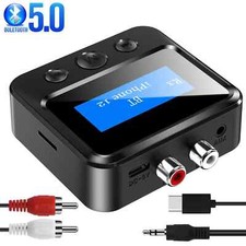 Bluetooth 5.0 Rechargeable Receiver Transmitter 3.5mm AUX to RCA Audio Adapter