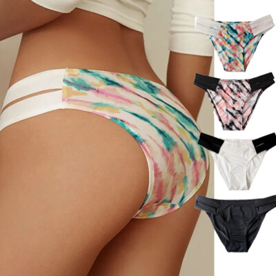 1/4 Pack Lot Womens Panties Sexy Underwear Thong G String Bikini Lingeries Brief
