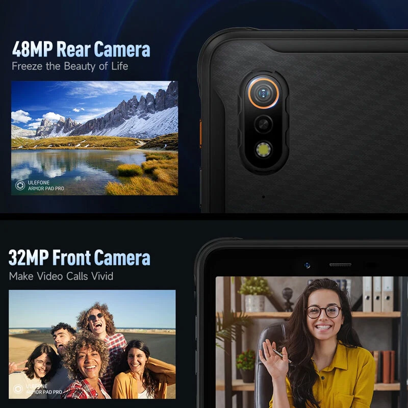 8" Ulefone Armor Pad PRO 4G LTE Rugged Tablet Android Phone Mobile Outdoor IP68 - Image 3 of 4