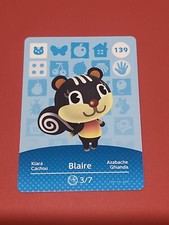 BLAIRE ANIMAL CROSSING AMIIBO SERIES 2 CARD #139 TRACKED AU POST geniuine