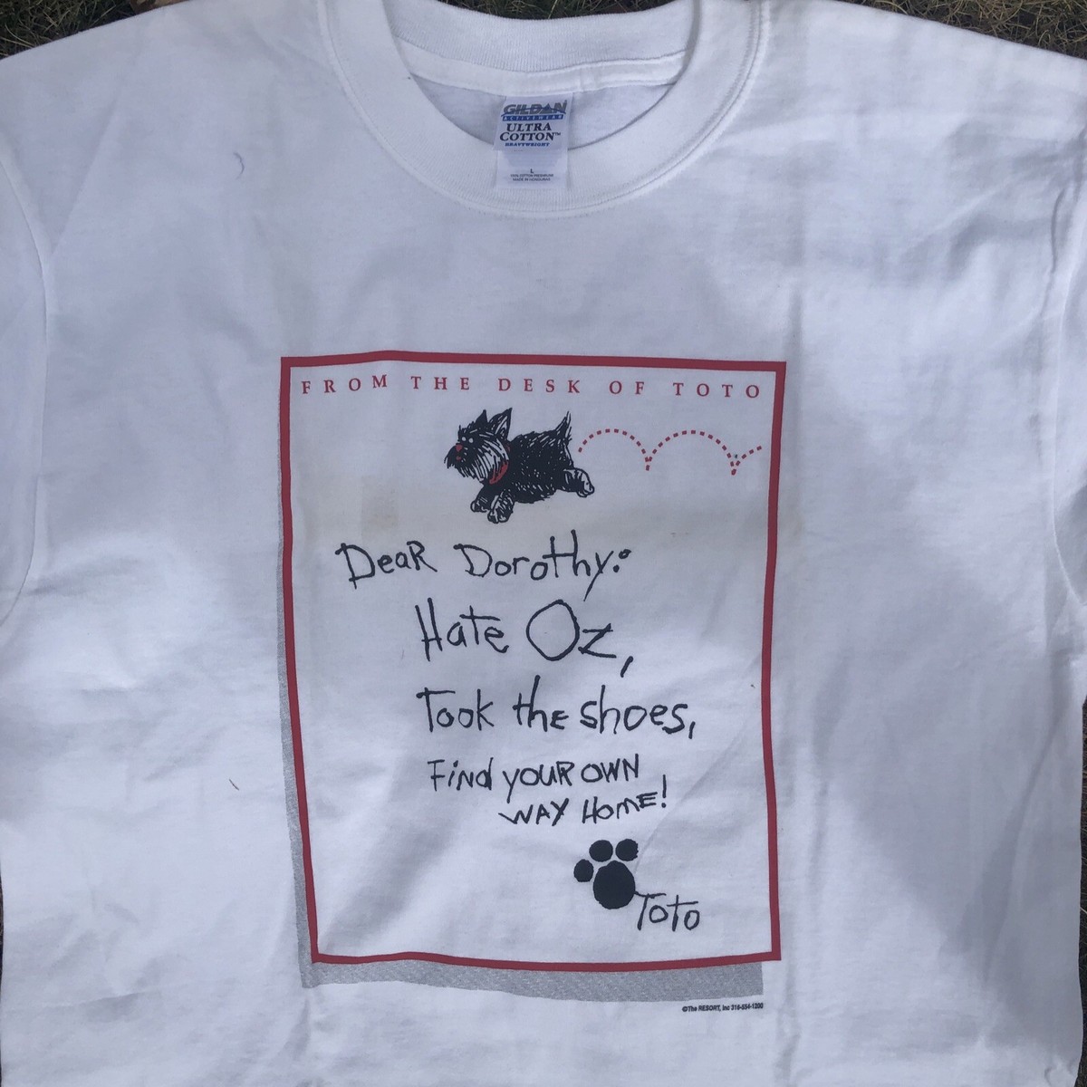 トップス 90s Wizard of OZ From The Desk Of Toto Vintage 90's Wizard of Oz From The Desk Of Toto shirt size