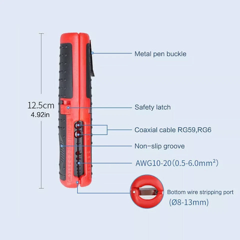 Self Adjusting Insulation Wire Stripper Cutter Crimper Cable Stripping Tools § - Image 3 of 4