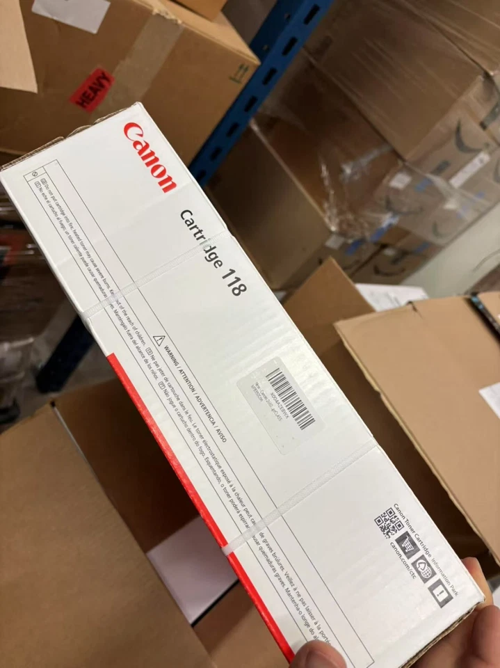 Canon 118 GENUINE new in box full 4 color set black, cyan, magenta, yellow - Image 4 of 4