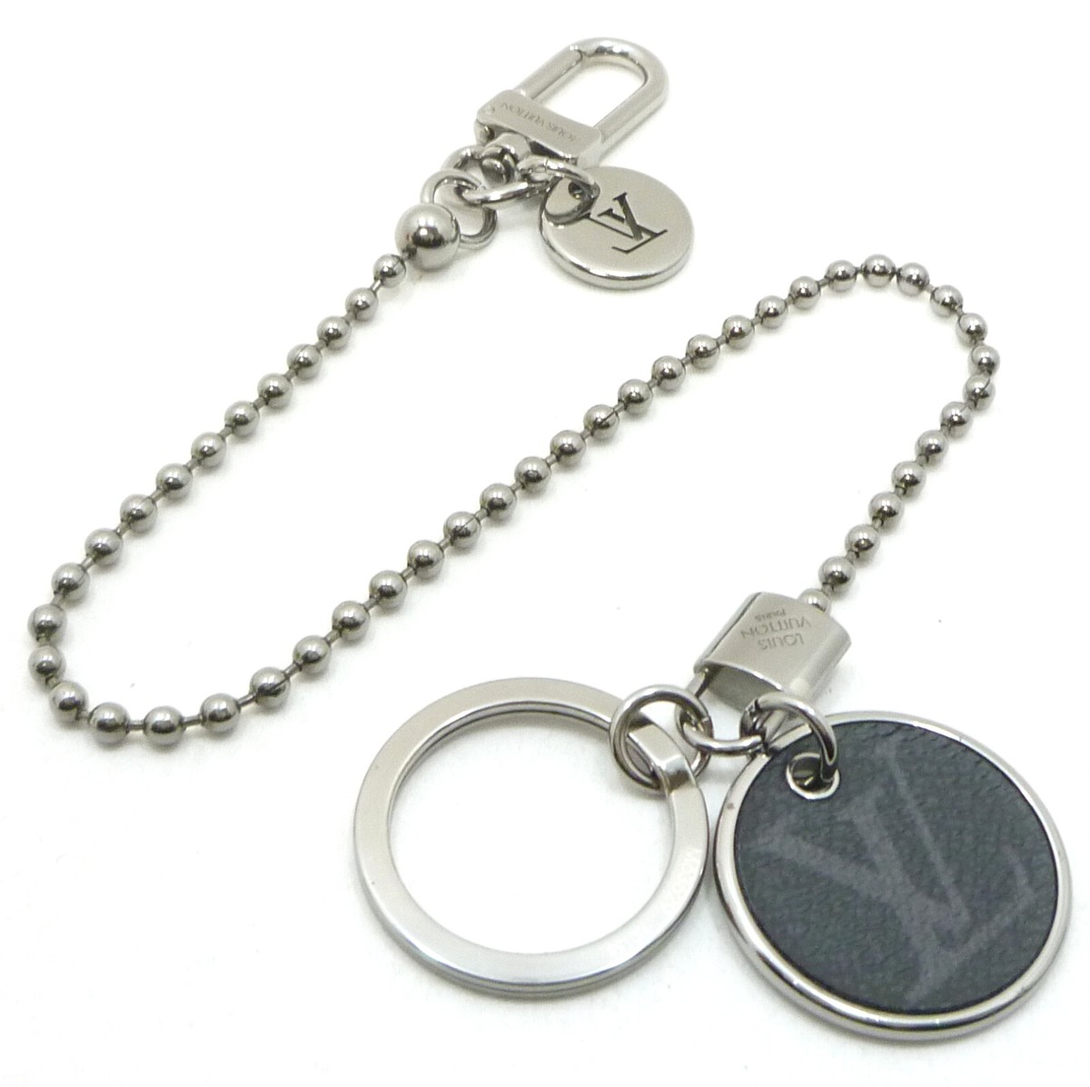 Auth LOUIS VUITTON Monogram ID Pocket Key Chain Charm Key Auth LOUIS VUITTON Monogram ID Pocket Key Chain Charm Key
