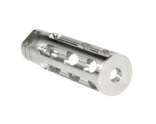 Ruger 1022 10/22 Stainless Steel 1/2x28 TPI Thread Muzzle Brake For .22 .22LR