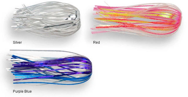 5 faldas de arrastre SilaFlash cebo vivo, bruja marina, plataformas Ballyhoo señuelo de pesca Mahi Foto 4 de 4