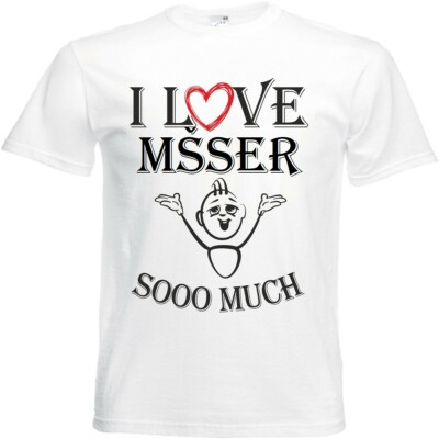 T-Shirt I Love Möser für Damen Herren und Kinder ... in der Farbe Weiss