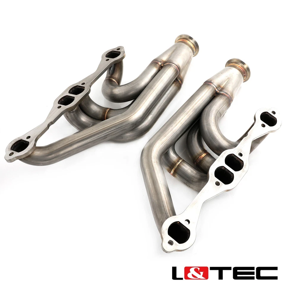 Cabezales turbo L&TEC para Chevy Chevelle Malibu El Camino carrocería A SBC bloque pequeño Foto 2 de 4