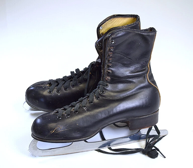 Leather ice skates deals