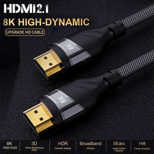 HD 48Gbps 8K@60Hz 4K@120Hz HDMI 2.1 