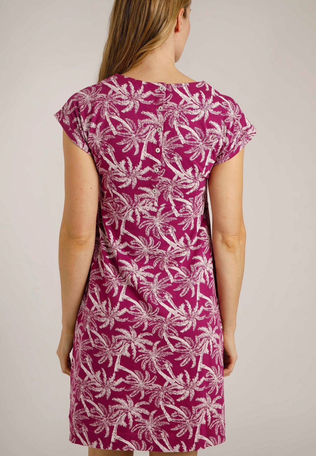 WEIRD FISH Tallahassee Organic Cotton Printed Day Dress boysenberry eBay