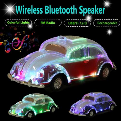  Volkswagen Beetle Red Speaker  BT Indoor/Outdoor Portable USB PORT/AUX INPUT - Picture 1 of 6