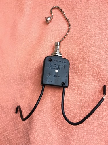 Replacment for Levolier all angle pull chain switch , 6 A , 120 V - Brand New - Picture 2 of 3