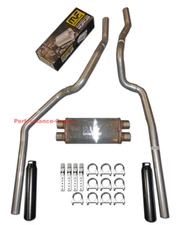 96-99 Chevrolet GMC Truck 5.7L Mandrel Dual Exhaust w/ MagnaFlow 18" Body